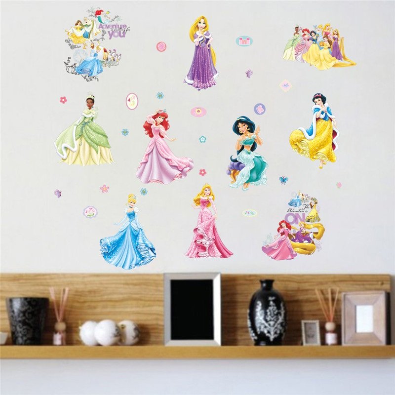 snow white #04 Wall Sticker Wall Decals for Decorative Kids Room 60*90cm