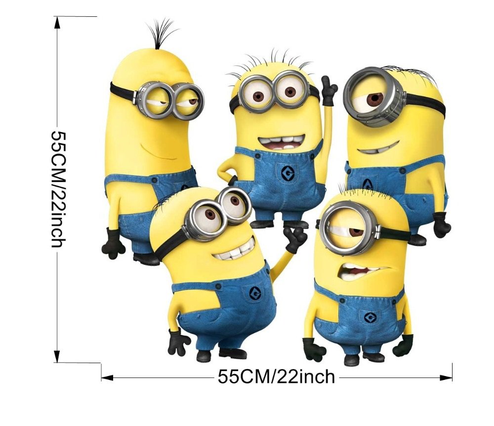 Despicable Minion #04 Wall Sticker Wall Decals for Decorative Kids Room 55*55cm