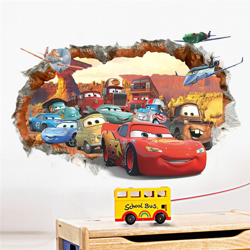 lightning mcqueen car #01 Wall Sticker Wall Decals for Decorative Kids Room