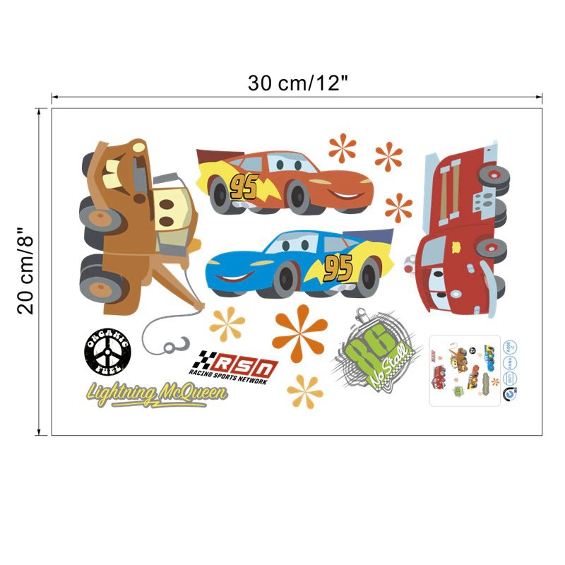 lightning mcqueen car #05 Wall Sticker Wall Decals for Decorative Kids Room