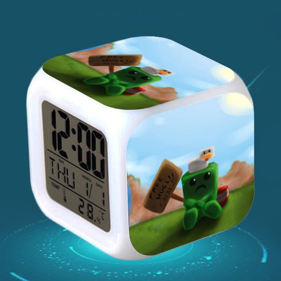 Minecraft Led Alarm Clock #43 Minecraft Cartoon Figures LED Alarm Clock