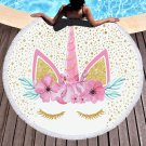 Unicorn cartoon series #02 Beach Towel Mat Travel Mat Home Decor Mat