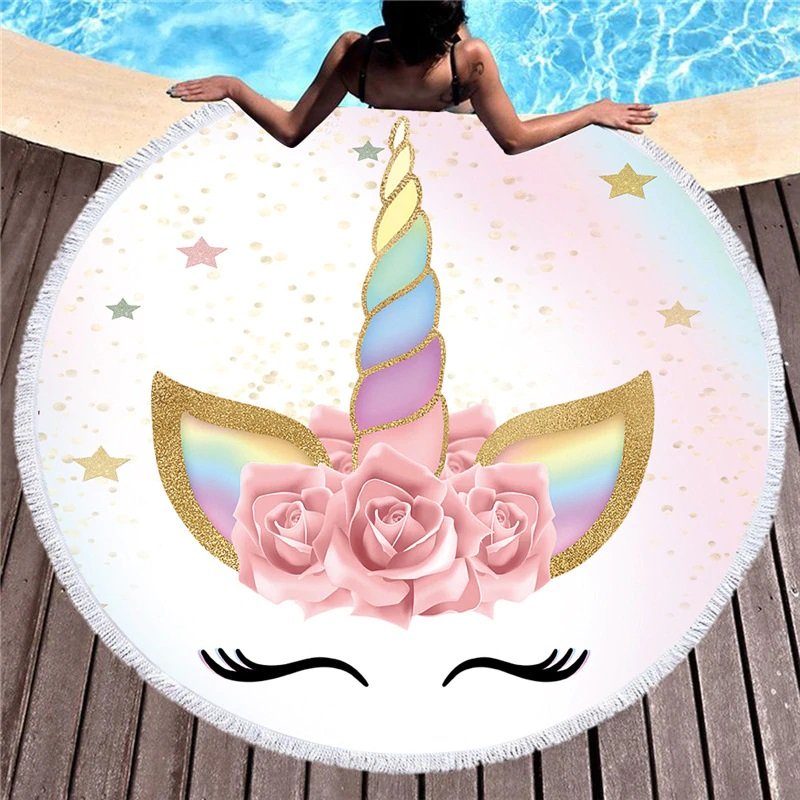 Unicorn cartoon series #06 Beach Towel Mat Travel Mat Home Decor Mat