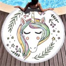 Unicorn cartoon series #08 Beach Towel Mat Travel Mat Home Decor Mat