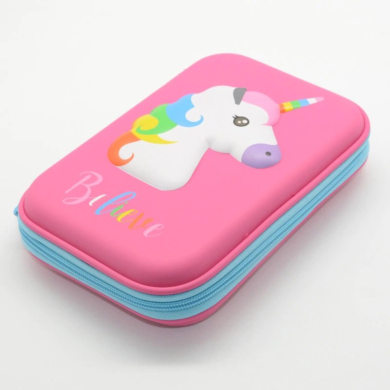 Unicorn Cartoon #01 Pencil Case For Children Boys Girls School Students