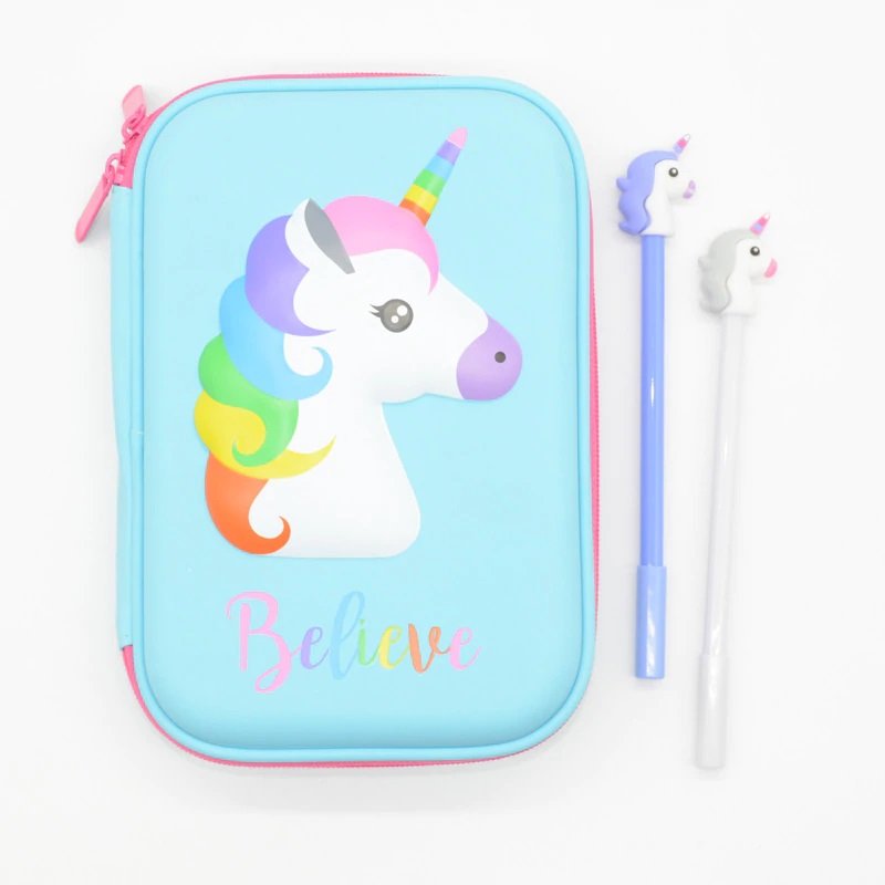 Unicorn Cartoon #04 Pencil Case For Children Boys Girls School Students