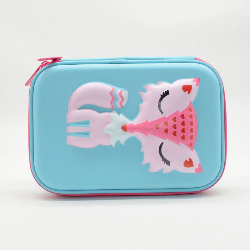 Fox Cartoon Unicorn #05 Pencil Case For Children Boys Girls School Students