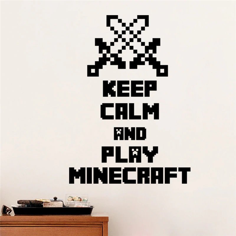 New Minecraft #08 Wall Sticker Wall Decals for Decorative Kids Room