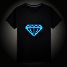 Minecraft #14 Fluorescent Short Sleeves Cotton Shirts Glow in the dark