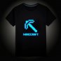 Minecraft #17 Fluorescent Short Sleeves Cotton Shirts Glow in the dark