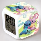 Lilo and stitch Cartoon #08 LED Alarm Clock for Gift