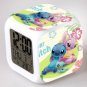 Lilo and stitch Cartoon #08 LED Alarm Clock for Gift