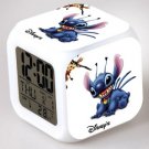 Lilo and stitch Cartoon #09 LED Alarm Clock for Gift