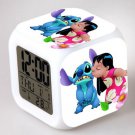 Lilo and stitch Cartoon #12 LED Alarm Clock for Gift