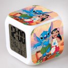 Lilo and stitch Cartoon #13 LED Alarm Clock for Gift