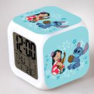 Lilo and stitch Cartoon #14 LED Alarm Clock for Gift