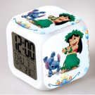 Lilo and stitch Cartoon #16 LED Alarm Clock for Gift