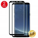 [2-PACK] Samsung Galaxy S8,S8 Plus Tempered Glass Full Cover 3D Screen Protector