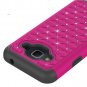 For Samsung Galaxy Express Prime Case Diamond Bling Hybrid Armor Phone Cover