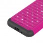 For Samsung Galaxy Amp Prime Case Diamond Bling Hybrid Armor Protective Cover