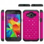 For Samsung Galaxy Sol Case Diamond Bling Dual Layer Protective Phone Cover