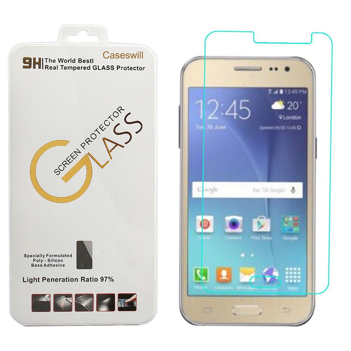 9H Hardness HD Tempered Glass Film Screen Protector for Samsung Galaxy J2