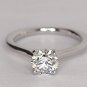 2.00 Ct Simulated Diamond Engagement and Wedding Ring 14k White Gold Over