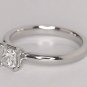 2.00 Ct Simulated Diamond Engagement and Wedding Ring 14k White Gold Over