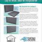 Crawl Space Vent Cover Outward Mounted - White (13"x21")