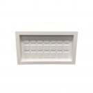 Crawl Space Recessed Foundation Vent Cover - White (8"x16" Foundation Openings)