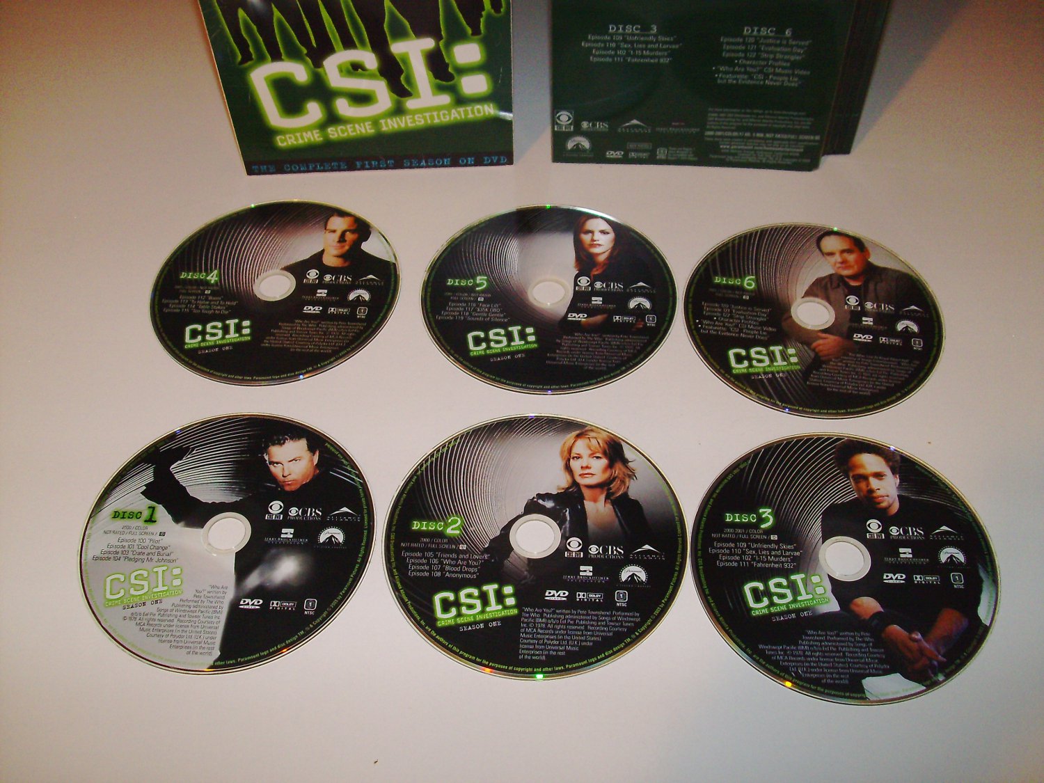 CSI - Complete First Season (87165) [ DVD Box Set ] - Crime Scene ...