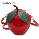 Women Crossbody Bags Red Circular Apple Bag Fashion Messenger Bags