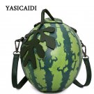 Women Messenger Bags fashion Green watermelon shape personality Mini Girl Party Bag Gift