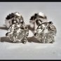 1.5CT Diamond Stud Earrings 14k white gold 3 prong martini settings