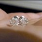 1.5CT Diamond Stud Earrings 14k white gold 3 prong martini settings