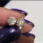 1.5CT Diamond Stud Earrings 14k white gold 3 prong martini settings