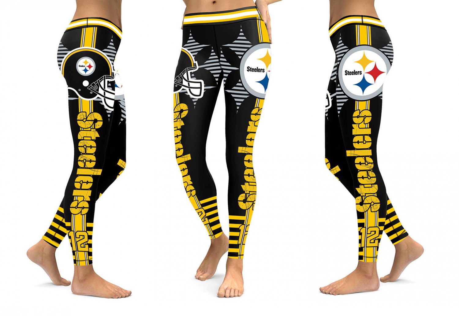 Pittsburgh Steelers NFL 2018 High Quality Sports Leggings Women