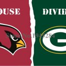 Arizona Cardinals Green Bay Packers House Divided Flag 3x5ft 150x90cm