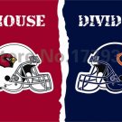 Arizona Cardinals Chicago Bears helmets House Divided Flag3ft x 5ft