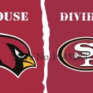 Arizona Cardinals San Francisco 49ers House Divided Flag 002 3x5ft
