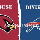 Arizona Cardinals Buffalo Bills House Divided Flag 3x5ft 150x90cm