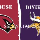 Arizona Cardinals Minnesota Vikings House Divided Flag 3x5ft 150x90cm