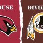 Arizona Cardinals Washington Redskins House Divided Flag 3x5ft