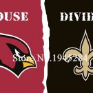 Arizona Cardinals New Orleans Saints House Divided Flag 3x5ft 150x90cm