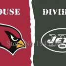 Arizona Cardinals New York Jets House Divided Flag 002 3x5ft 150x90cm