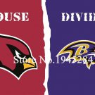 Arizona Cardinals Baltimore Ravens House Divided Flag 3x5ft 150x90cm