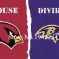Arizona Cardinals Baltimore Ravens House Divided Flag 3x5ft 150x90cm