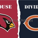 Arizona Cardinals Chicago Bears House Divided Flag 3x5ft 150x90cm