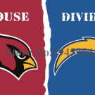Arizona Cardinals San Diego Chargers House Divided Flag 3x5ft 150x90cm