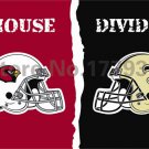 Arizona Cardinals New Orleans Saints helmets House Divided Flag3ft x 5ft